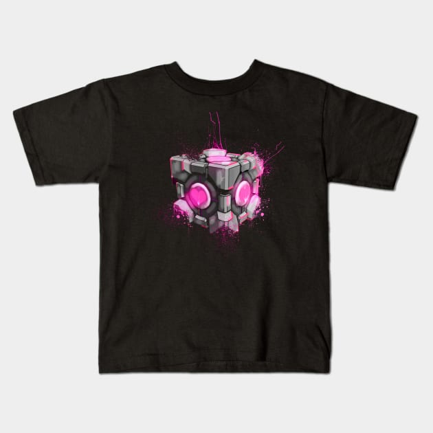 Cube splat Kids T-Shirt by sullyink